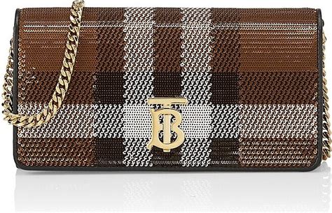 Burberry Lola Sequined Check Wallet